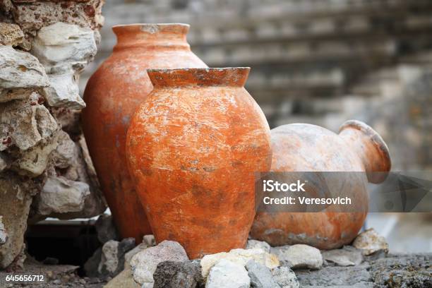 Ancient Clay Vases Stock Photo - Download Image Now - Pottery, Ancient, Ceramics