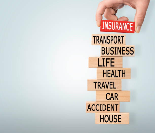 istock Insurance Concept with Wooden Blocks 645657026