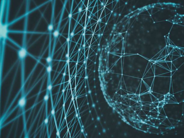 istock Futuristic virtual technology background, Fiber virtual optic cables, fibre connection, telecomunications concept, digitally generated image. 645663648