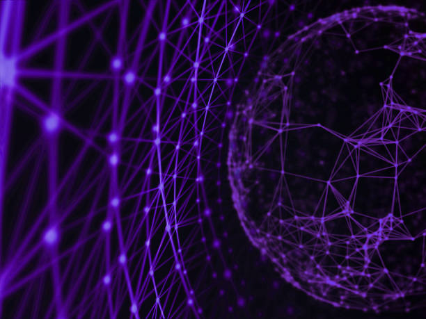 istock Futuristic virtual technology background, Fiber virtual optic cables, fibre connection, telecomunications concept, digitally generated image. 645663700