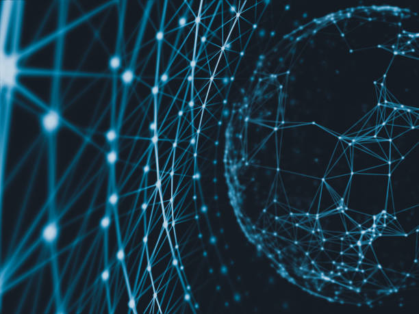 istock Futuristic virtual technology background, Fiber virtual optic cables, fibre connection, telecomunications concept, digitally generated image. 645663720
