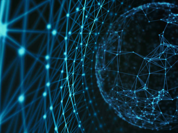 istock Futuristic virtual technology background, Fiber virtual optic cables, fibre connection, telecomunications concept, digitally generated image. 645663724