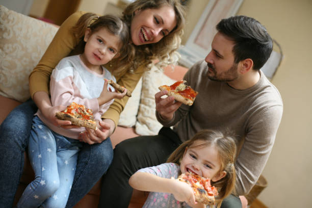 istock Happy family at home. 645666684