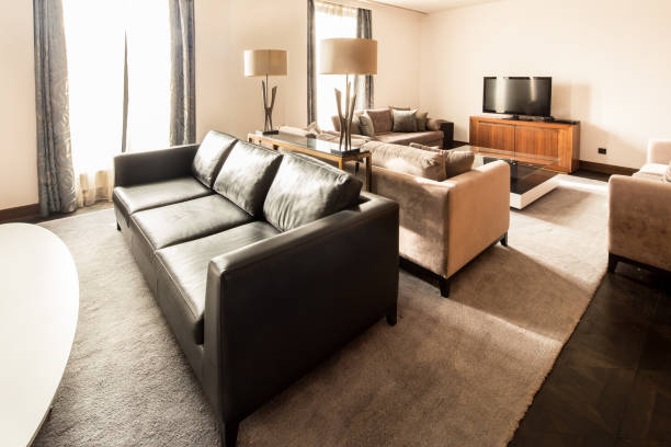 istock Interior of exclusive apartment in modern style 645686052