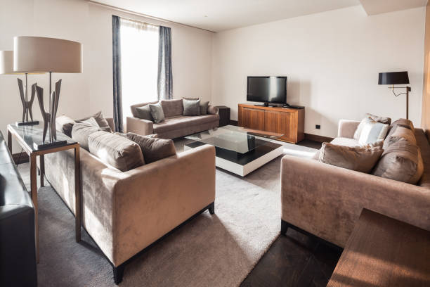 istock Interior of exclusive apartment in modern style 645686258