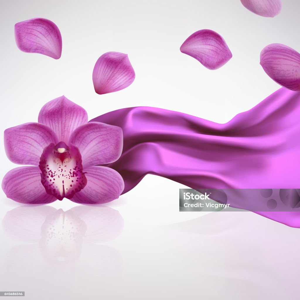 연자주색 아이리스입니다 개념에 대한 스톡 벡터 아트 및 기타 이미지 - 개념, 곡선, 공단 - iStock