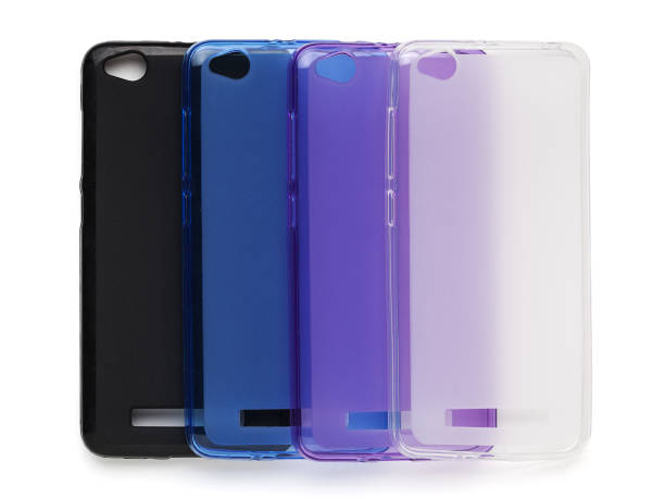 istock Set of colored covers for smartphone 645692814