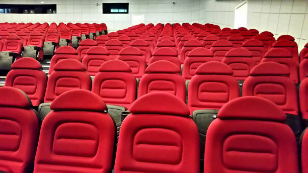 istock Empty hall in movie theater 645692952