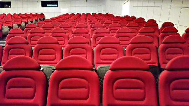 istock Empty hall in movie theater 645692958