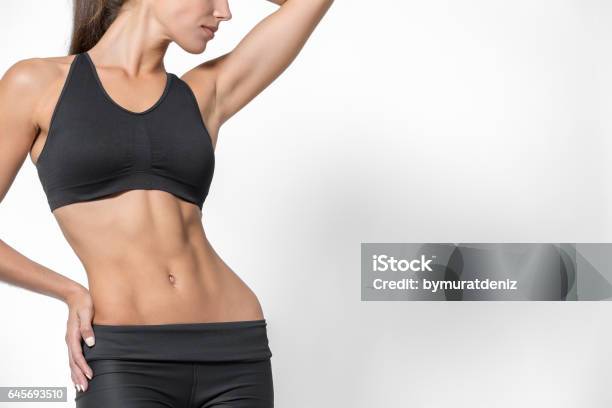 Womens Sports Shape Stock Photo - Download Image Now - Abdominal Muscle, Women, One Woman Only
