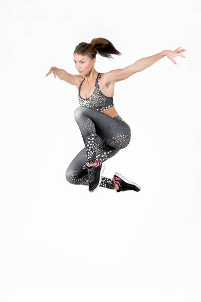 istock Sport woman jumping 645697460