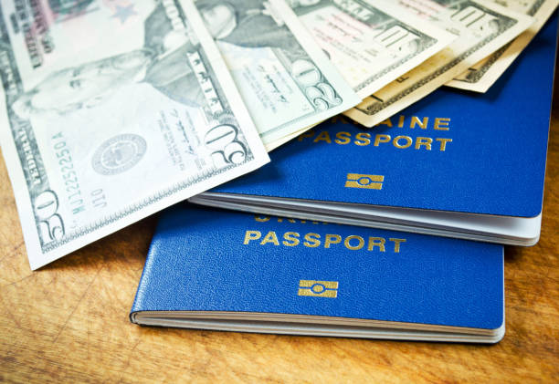 istock Money and passports 645708664