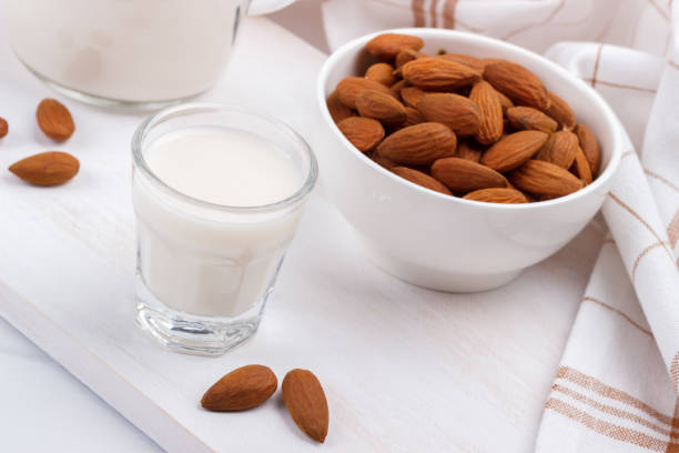 istock Healthy almond milk 645712676