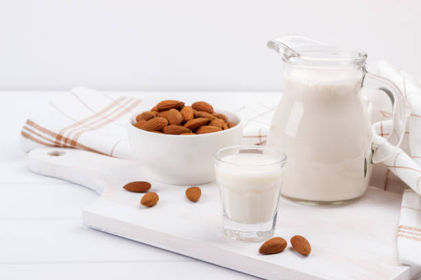 istock Healthy almond milk 645712820