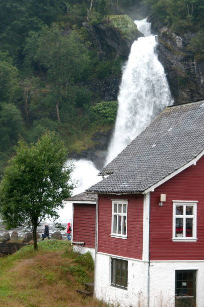 istock Steindalsfossen waterfall in a rainy day 645719244