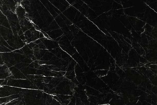 istock The luxury of black marble texture and background. 645728028