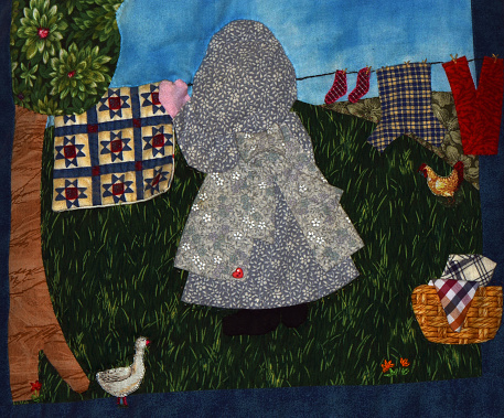 Patchwork Scenes Patchwork Scene Stock Illustration - Download Image Now - Arts Culture ...