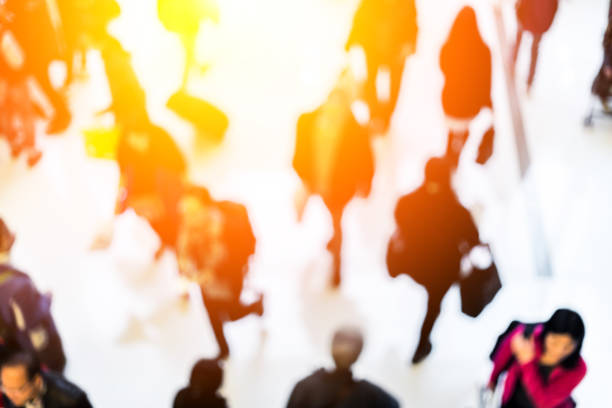 istock Abstract defocused crowded Hong Kong shopping mall 645734794