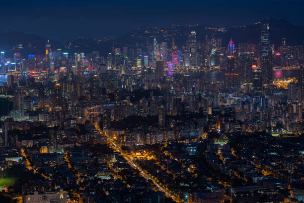istock Top view from The lion rock park. 645741466