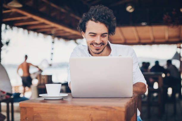 istock Surfing the net outdoors in the summer 645752528