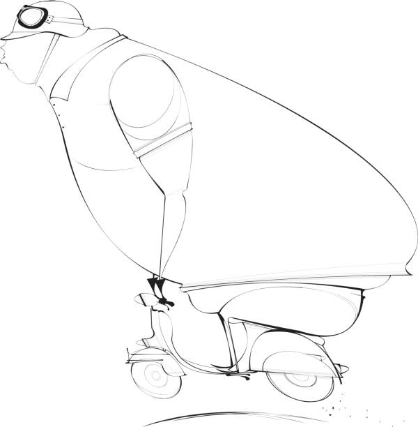 ilustraciones, imágenes clip art, dibujos animados e iconos de stock de imprimir - carrera-de-motos-de-velocidad