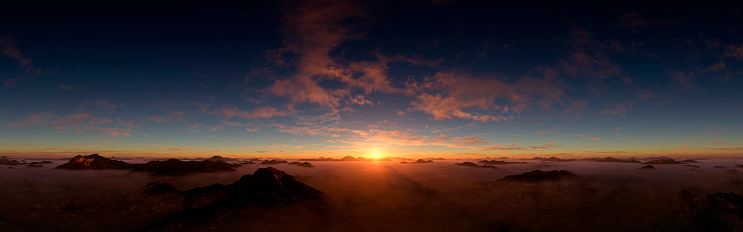 Puesta de sol espectacular y majestuoso photo