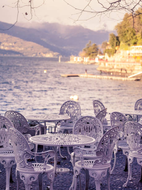 istock cafe tables on the edge of lake Como 645774072