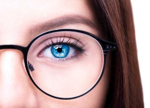istock Beautiful young woman wearing eyeglasses 645791596