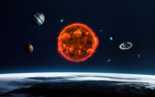 istock Solar system and space objects in space. Elements of this image furnished by NASA 645795992