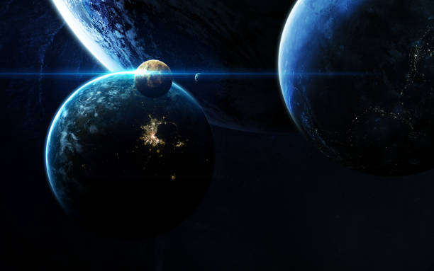 istock Deep space art. Nebulas, planets, galaxies and stars in beautiful composition. Awesome for wallpaper and print. Elements of this image furnished by NASA 645795998
