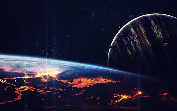 istock Planet Explosion - Apocalypse - End of The Time. Elements of this image furnished by NASA 645796034