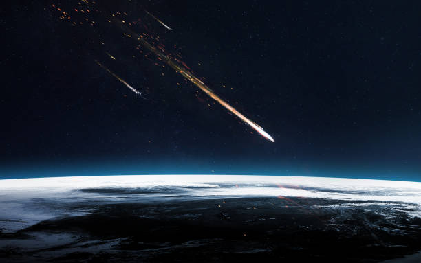 istock Meteor shower. Elements of this image furnished by NASA 645796108
