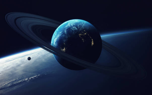 istock Deep space art. Nebulas, planets galaxies and stars in beautiful composition. Awesome for wallpaper and print. Elements of this image furnished by NASA 645796114