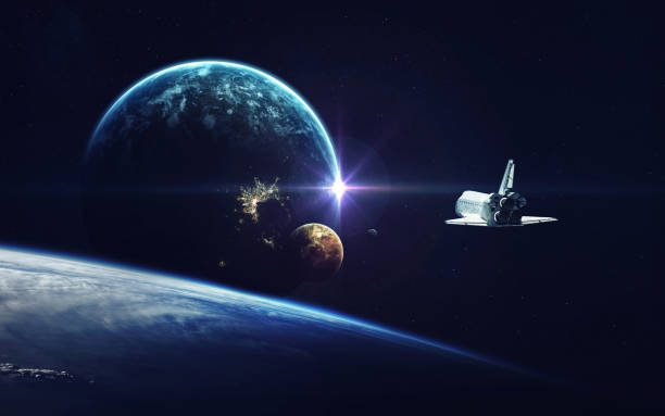 istock Deep space art. Nebulas, planets, galaxies and stars in beautiful composition. Awesome for wallpaper and print. Elements of this image furnished by NASA 645796120