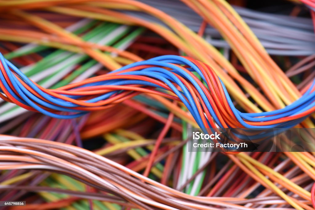 Cables e hilos - Foto de stock de Cable libre de derechos
