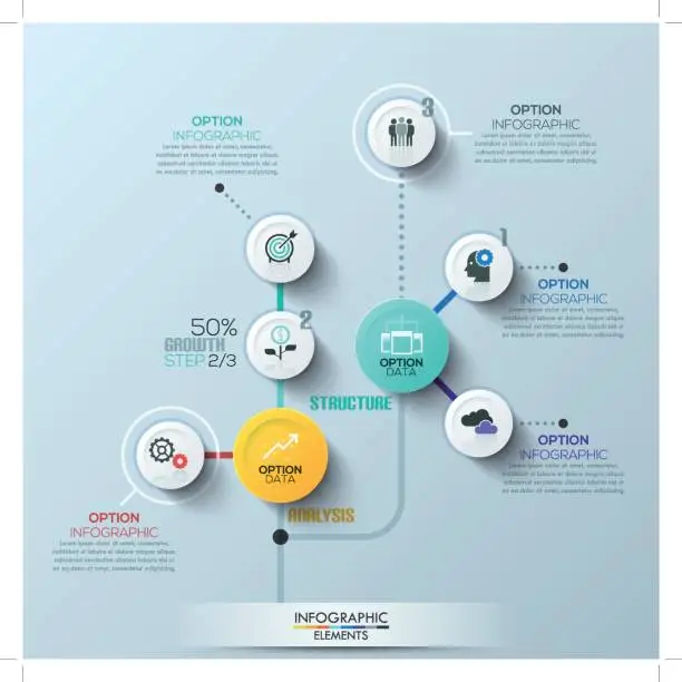 Vector illustration of Timeline infographic template. Vector illustration. can be used for workflow layout, banner, diagram, number options, web design