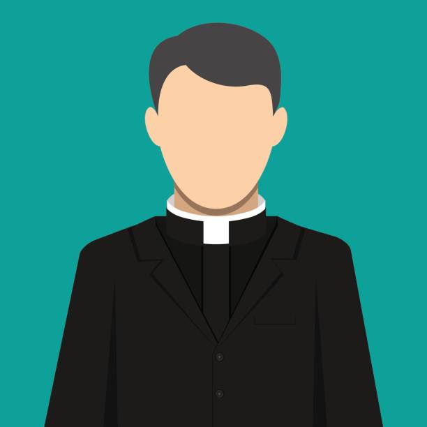 ilustrações, clipart, desenhos animados e ícones de padre católico. pastor servo de deus em batina - traditional clothing