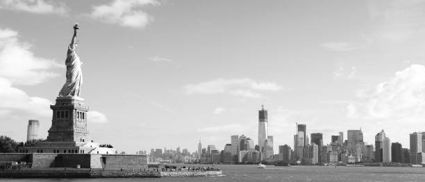 istock Panorama on Manhattan, New York City 645826042