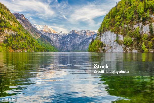 Lake Königssee Im Frühling Berchtesgadener Land Bayern Deutschland Stockfoto und mehr Bilder von Bodensee