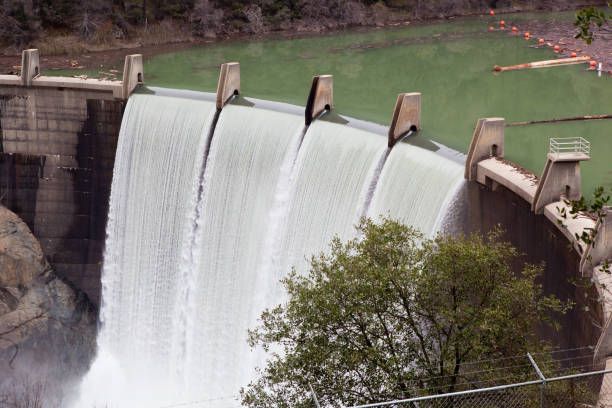 istock Lake Clementine Dam Overflowing 645838542