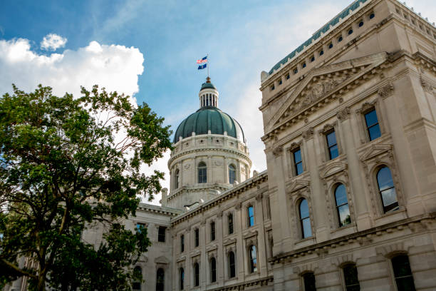 istock Indiana State Capitol Building on a Beautiful Day 645838744