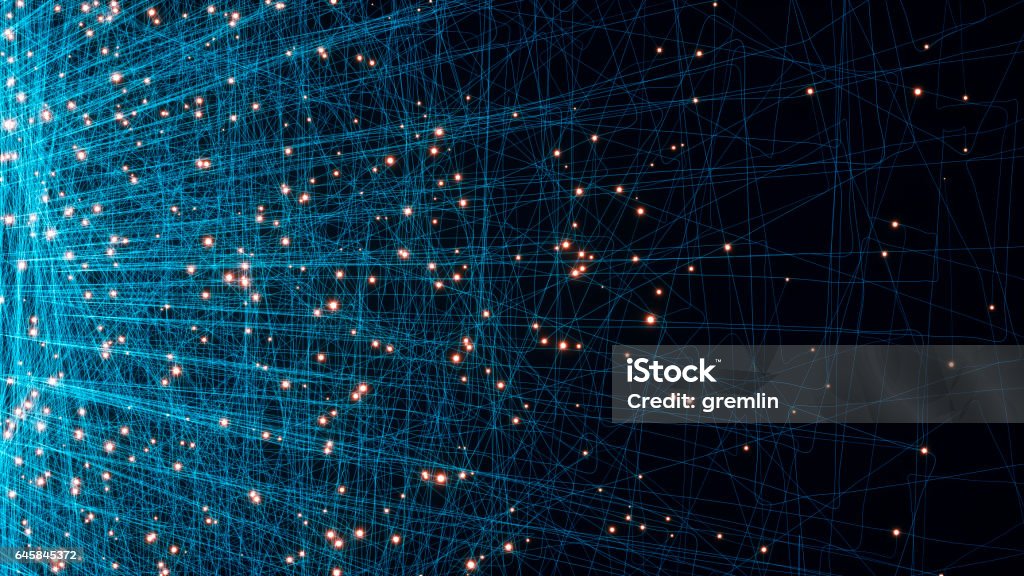 Abstract particles background Complexity Stock Photo