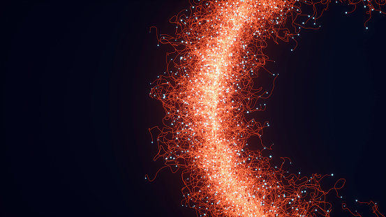 Abstract particles background