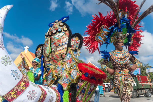 Carnival in the Caribbean stock photo
