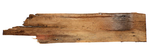 istock old wooden boards isolated on white background 645857974