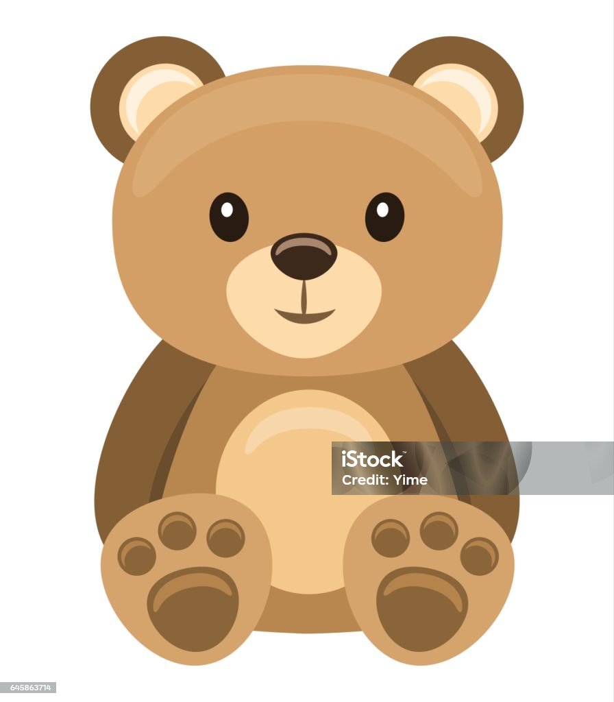 Brown Teddy Bear Stock Illustration - Download Image Now - Teddy ...