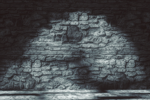 Empty stone wall.