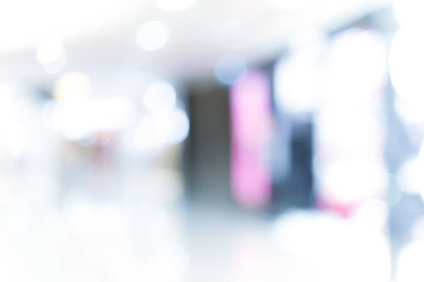istock Abstract background of shopping mall 645891816
