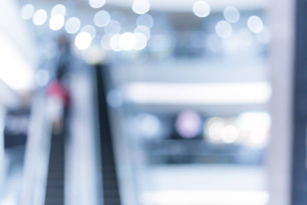 istock Abstract background of shopping mall 645891886