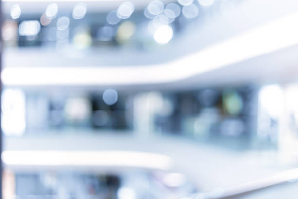 istock Abstract background of shopping mall 645891888